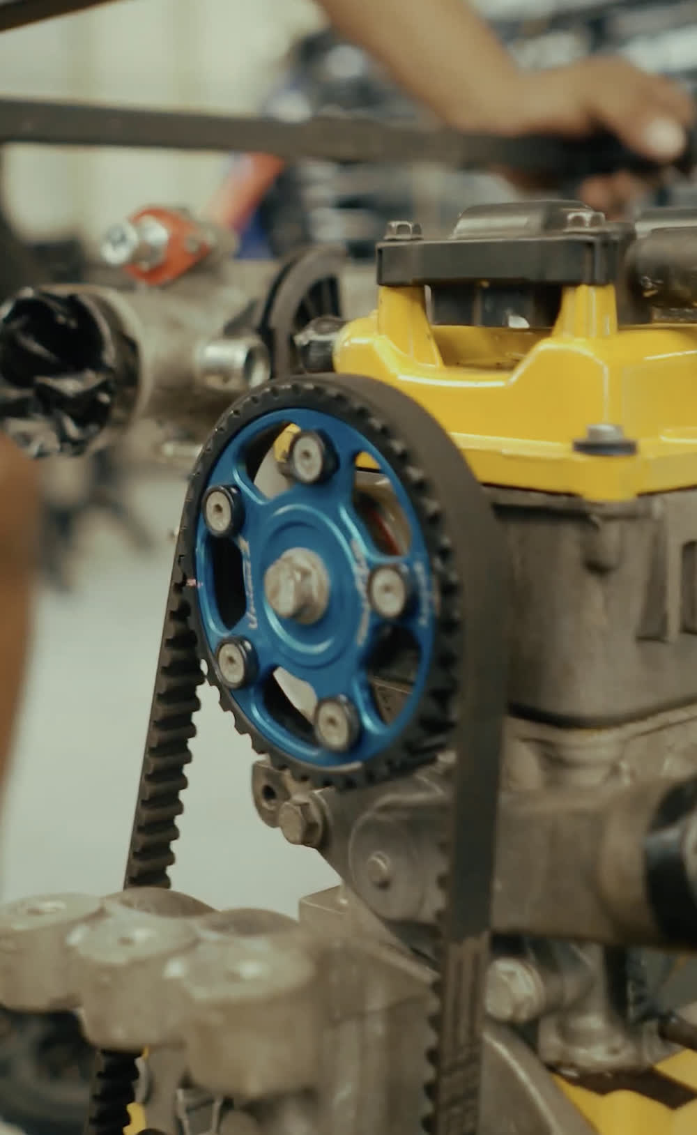Detalhe de motor RT Racing